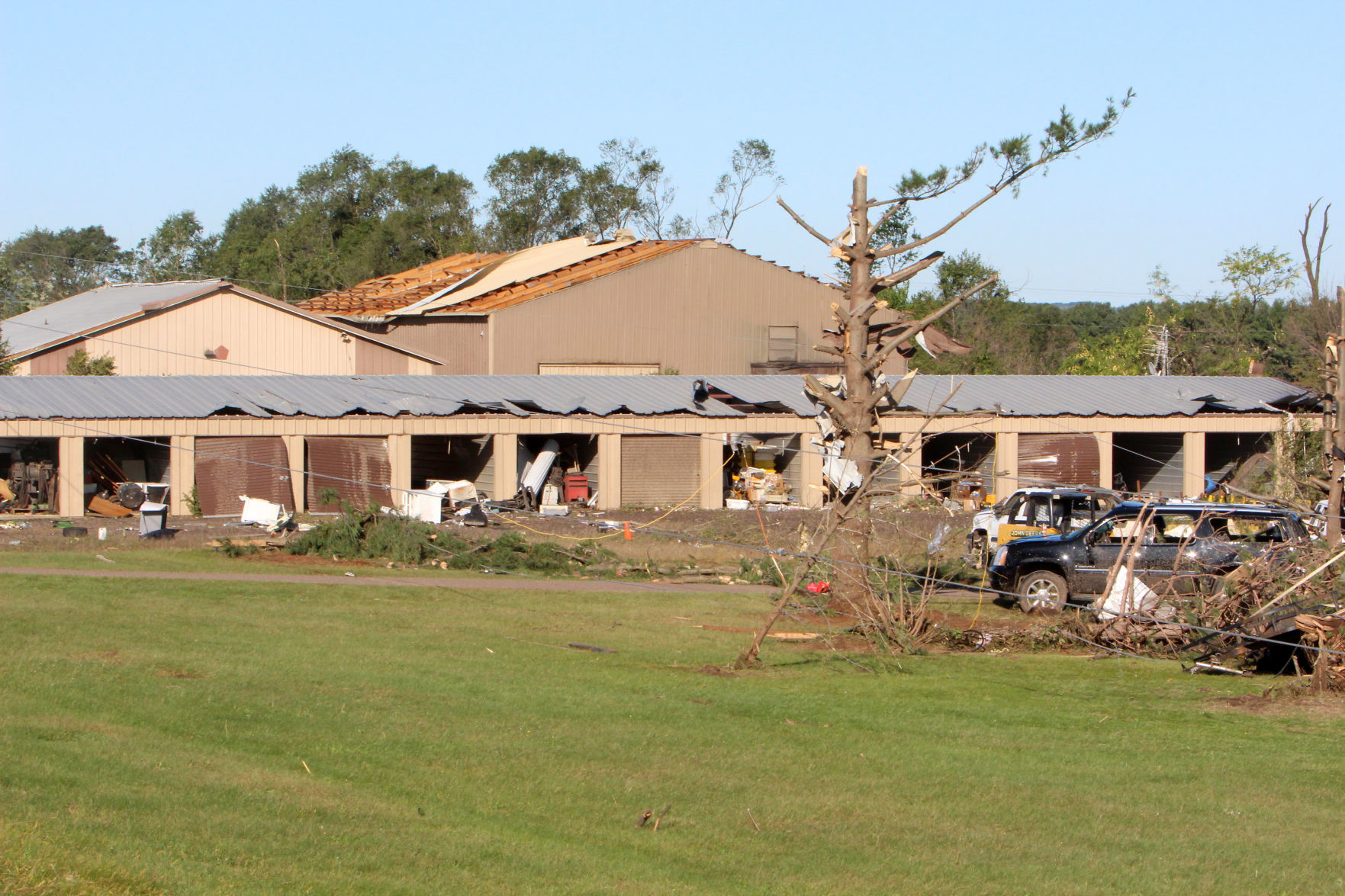 Tornado damage in near Wheaton/Elk Mound 9-25